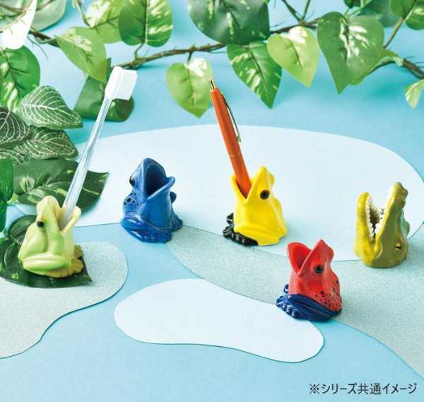 歯ブラシスタンド ワニ 陶器 歯ブラシ立て おしゃれ かわいい 洗面所 収納 ペン立て ハンコ立て アニマル 雑貨 インテリア デスク周り 癒し 贈り物 ギフト セトクラフト