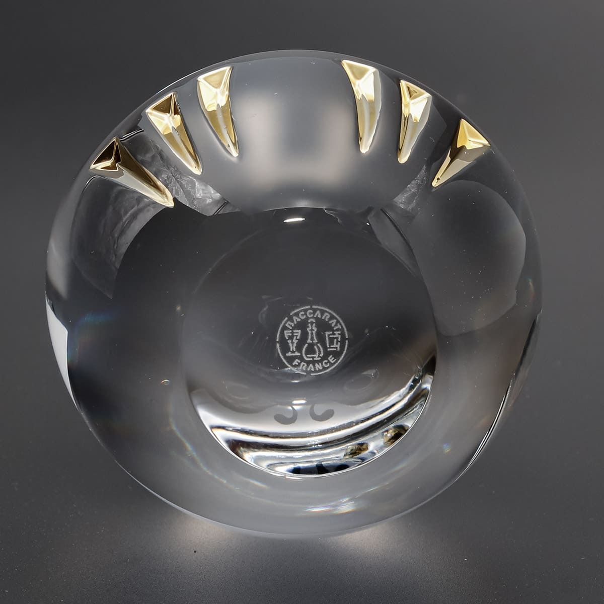 名入れ バカラ ダルマ 2815753 Baccarat だるま 達磨 クリスタル 置物 フィギュリン クリア ゴールド 正規品 開運祈願 七転び八起 商売繁盛 開店祝い 開業祝い 還暦祝い ギフト プレゼント