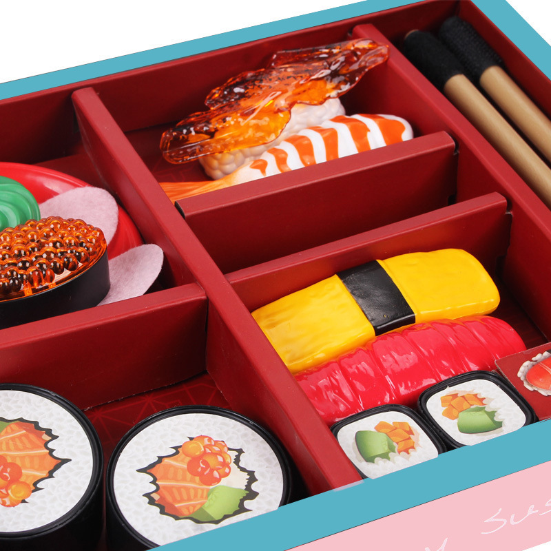 寿司 おままごと セット ミニチュア 食べ物 お寿司 ごっこ遊び 料理 キッチン 箸 食器付き フードトイ 子供 おもちゃ 男の子 女の子 誕生日 プレゼント ギフト