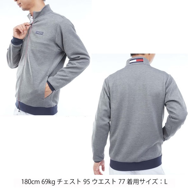 トミーヒルフィガー ゴルフ メンズ スクラムテック スウェットジャケット TOMMY HILFIGER THMA658 2026年秋冬モデル お誕生日祝い お祝い 記念品 お父さん 父の日 彼氏 男性 30代 40代 50代 60代  還暦祝い 敬老の日 人気プレゼント プレゼント