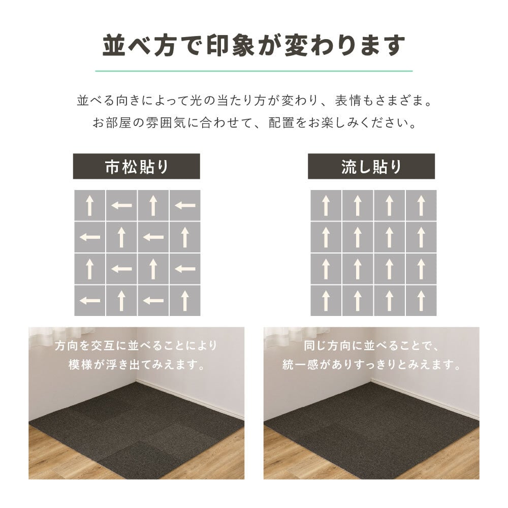 ラグ カーペット 【20枚組】タイル 置くだけ 滑り止め グリップタイル セットあり ペット 子供 キズ防止 滑りにくい 自分でカットできる 洗える フリーカット 敷き詰め 厚手 オールシーズン 春夏秋冬用 約40×40cm