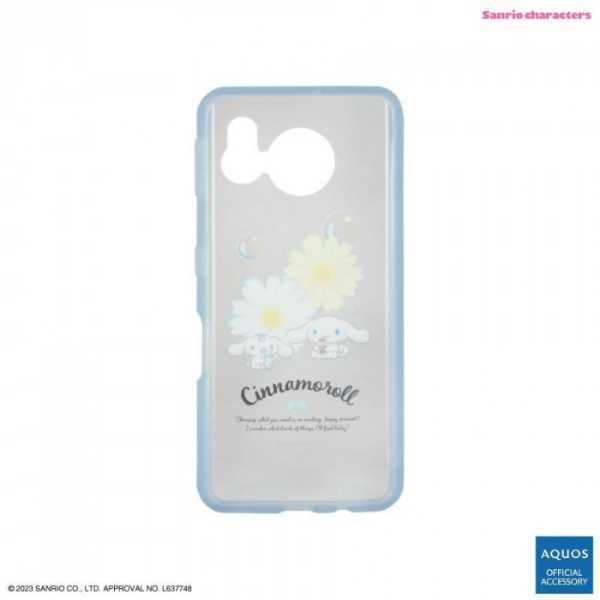 AQUOS sense7 ケース シナモロール サンリオ イーフィット クリア 耐衝撃 ハイブリッド カバー スマホケース かわいい キャラクター AQUOSsense7 SH-53C SHG10 対応 サンリオ正規ライセンス品