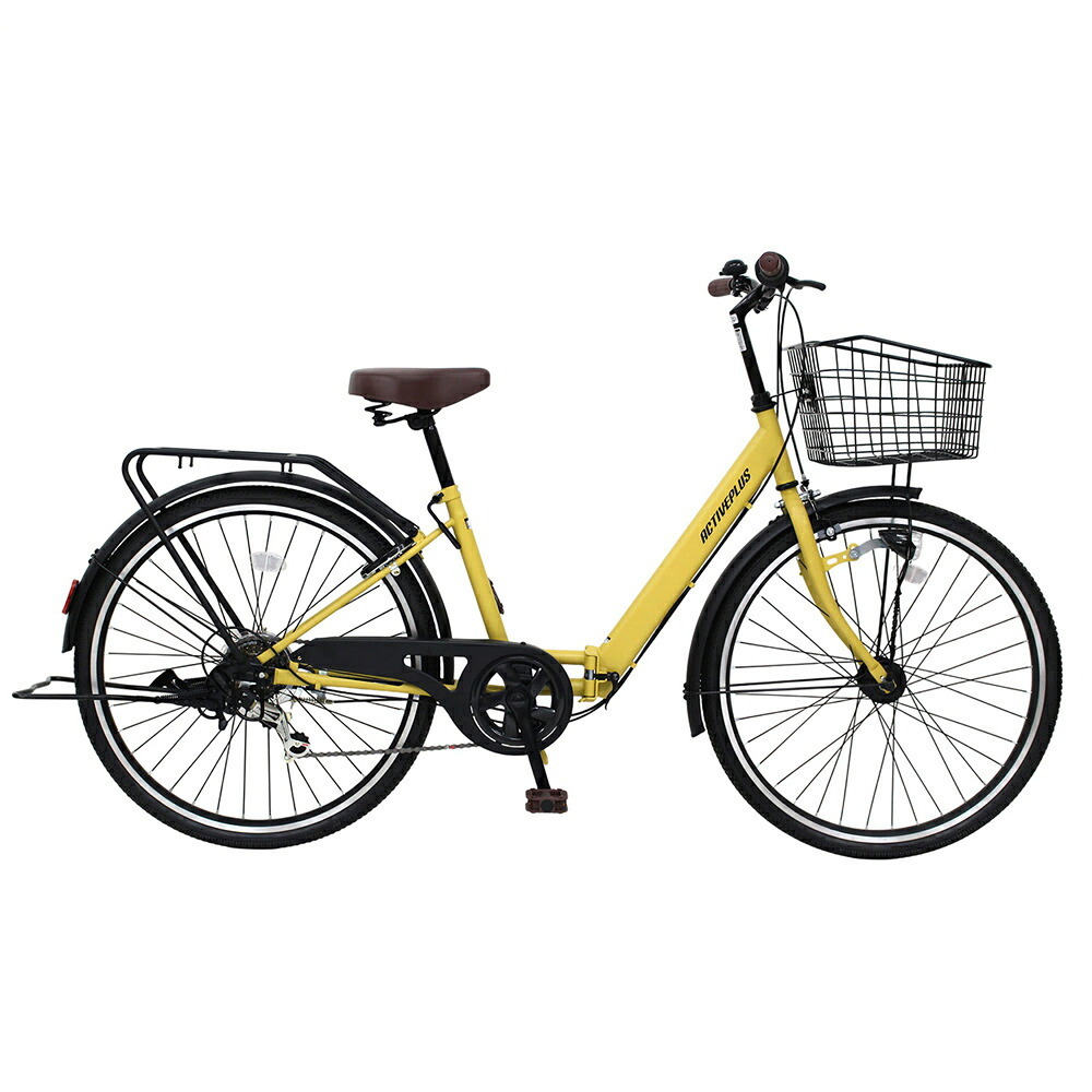 自転車 折り畳み MIMUGO ミムゴ ACTIVEPLUS ノーパンク26インチ6段折畳みシティサイクル MG-AP266NCM【代引不可】【メーカー直送】