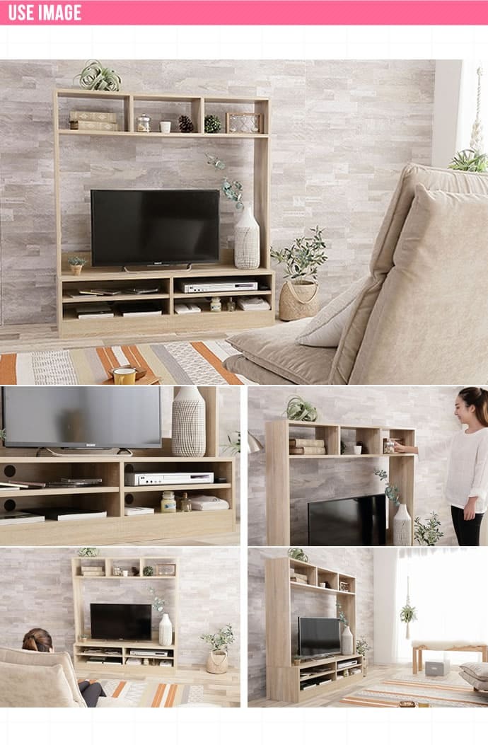 テレビ台 テレビボード 壁面 幅120cm ハイタイプ リビング 収納 ディスプレイ 32インチ 42インチ コンパクト 木製 壁面収納 TV台 AVボード おしゃれ 北欧 モダン 新生活