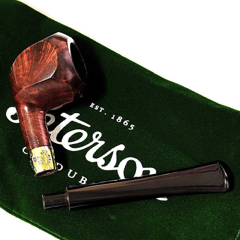 パイプ ピーターソン フィッシュテール アラン 3085 Peterson パイプ本体 喫煙具 スムース ブラウン おしゃれ ニッケルリング アイルランド 高級 かっこいい タバコ メンズ ギフト プレゼント