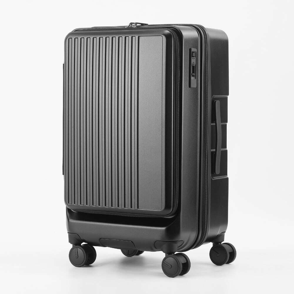トランク型・縦長スーツケース｜拡張＆ストッパー付き／無料預け入れ　Mサイズ Grand+ グランプラス