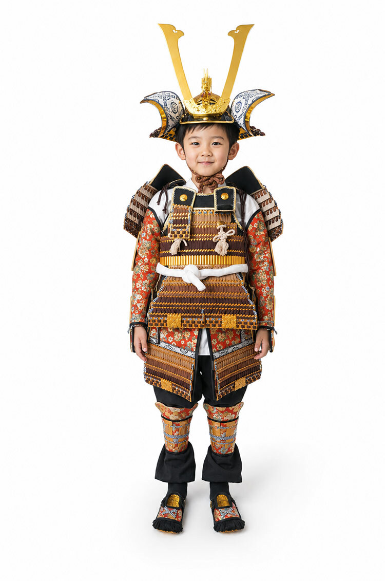 アウトレット 五月人形 着用鎧 武将 ３歳 ５歳着鎧 男の子 5歳 ボーイズ PO-109 コスプレ 記念