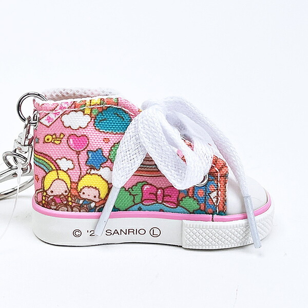 サンリオキャラクターズ スニーカーキーホルダー ラッピング柄 (ピンク) Sanrio