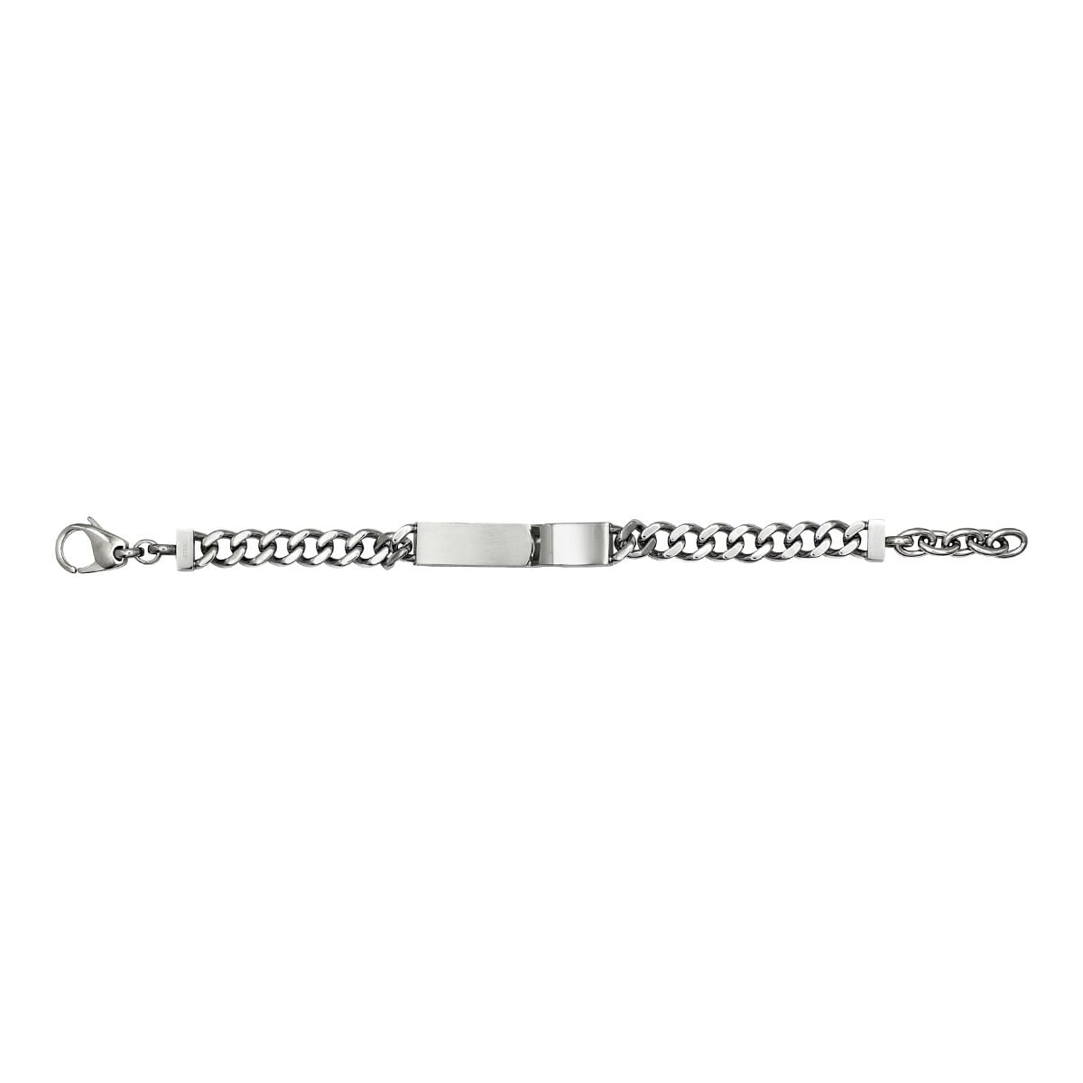 DIESEL ディーゼル DX0966040 メンズ ブレスレット アクセサリー シルバー ロゴプレート プレゼント【海外正規品】送料無料