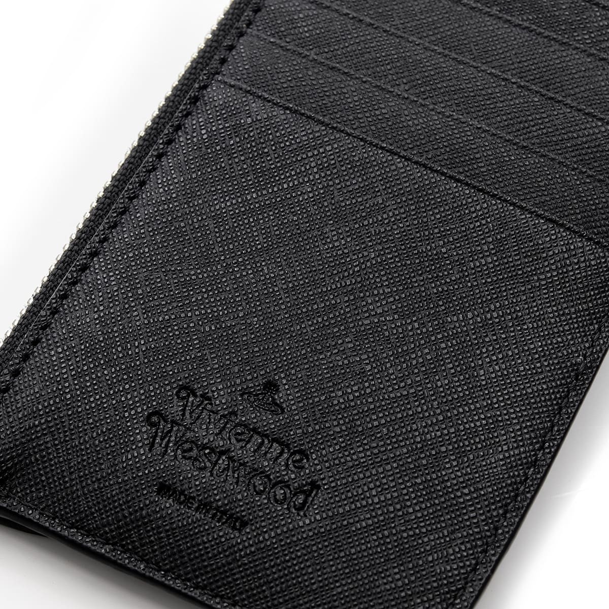 ヴィヴィアンウエストウッド フラグメントケース レディース Vivienne Westwood 5112001GU S000B N401 ブラック ハーフムーン カードケース コインケース 小銭入れ サフィアーノ調 オーブ ミニ財布