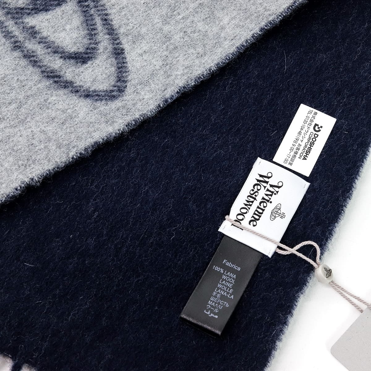 選べる9色 名入れ 刺繍対応 ヴィヴィアンウエストウッド Vivienne Westwood マフラー メンズ レディース ウール100% リバーシブル オーブ 純正箱付き 誕生日 プレゼント S81030006 W01MK