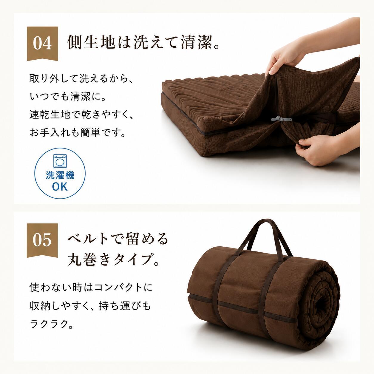 敷き布団 良圧 高反発マットレス シングル 三つ折り 厚さ10cm 190N 硬め 体圧分散 腰痛対策 寝返りサポート 高反発ウレタン 敷布団 敷き布団 折りたたみ マットレス マット 通気性 軽量 コンパクト収納 来客用 一人暮らし 快眠 安眠 ベッドマット