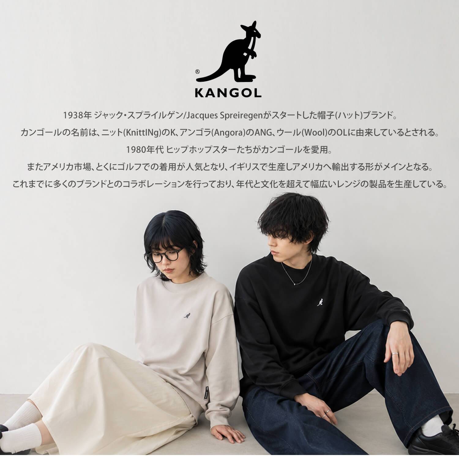 KANGOL カンゴール スウェット トレーナー メンズ レディース kpmc-10374 裏起毛 モックネック プルオーバー ハイネック 袖刺繍 ロゴ カンガルー ビッグシルエット ストリート ヒップホップ ダンス カジュアル M L XL 2026FW Karlas 別注