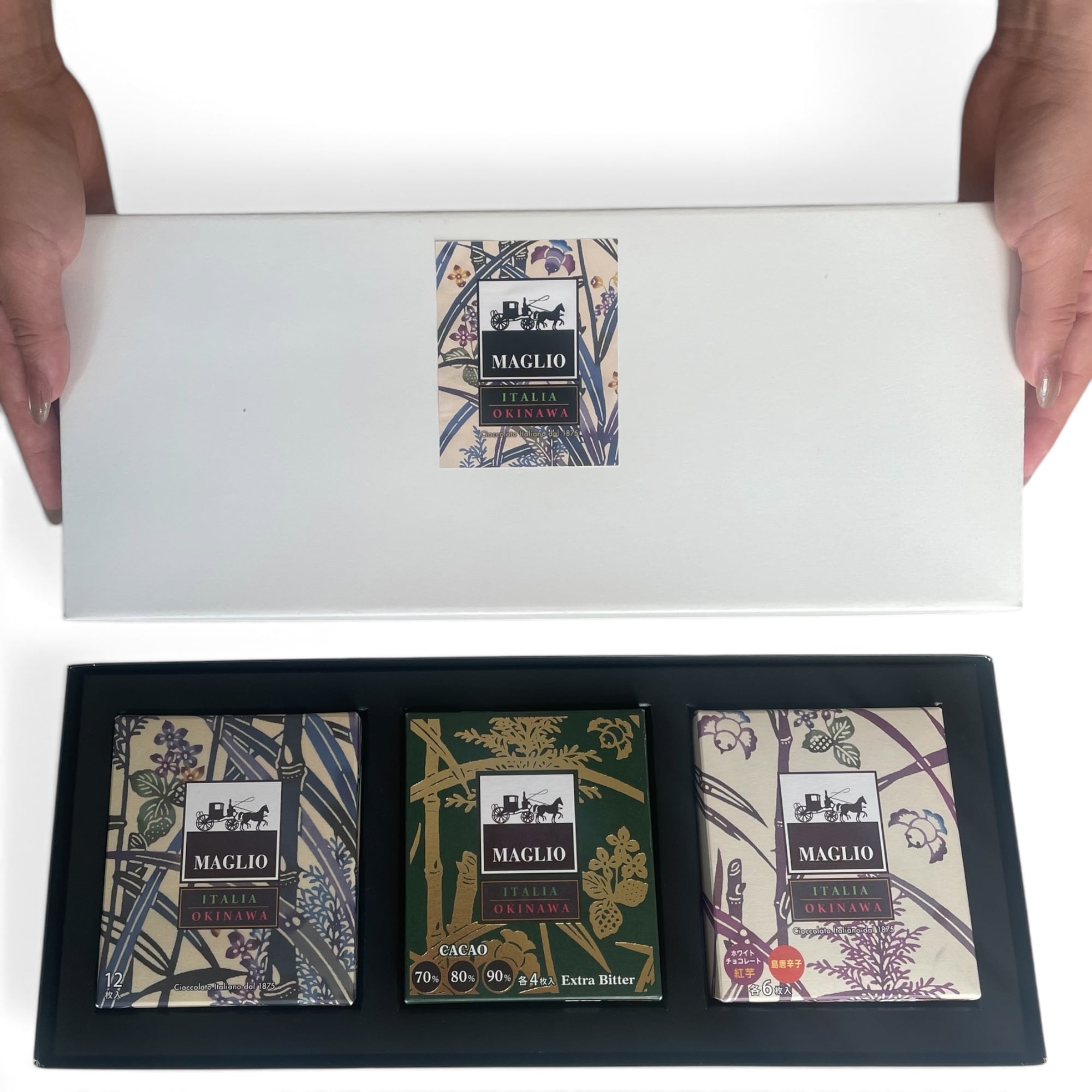 マーリオ×OKINAWA チョコレートギフトセット3種 「シークワーサー・塩、高カカオ、紅芋・島唐辛子」「黒糖入り、シークワーサー・塩、紅芋・島唐辛子」「黒糖入り、高カカオ、シークワーサー・塩」「黒糖入り、高カカオ、紅芋・島唐辛子」 高級チョコレート詰め合わせ ギフトセット 法人ギフト 結婚祝い 記念日 お礼 内祝い 手土産 大切な方へのプレゼント 高級チョコレートギフト