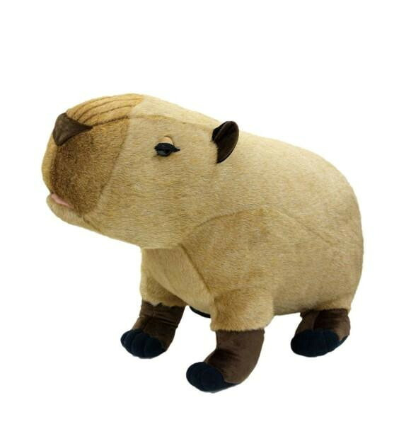 吉徳 りくのなかまたち ぬいぐるみ BIG カピバラ 特大 78cm 動物 リアル ふわふわ 抱き枕 子供 キッズ ギフト 誕生日 プレゼント クリスマス お祝い 癒し系 人形 180010