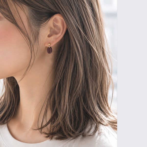 珈琲豆ピアス/イヤリング【日本製】