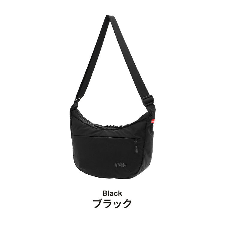 マンハッタンポーテージ 舟形 ショルダーバッグ Manhattan Portage メンズ レディース 軽量 撥水 B5 ナイロンタッサー 小さめ 黒 ブラック ナイロンバッグ ショルダー 斜めがけ 斜めがけバッグ おしゃれ かわいい シンプル 大人 通勤 旅行 フェス ライブ ブランド MP2409TS