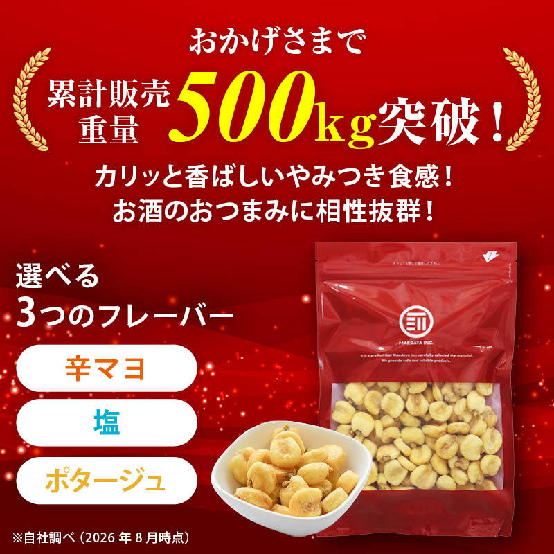 前田家 ジャイアントコーン 選べる3種 辛マヨ/塩/コーンポタージュ 180g－410g とうもろこし トウモロコシ おつまみ おやつ ビール ハイボール 家飲み チャック付き 送料無料 MAEDAYA