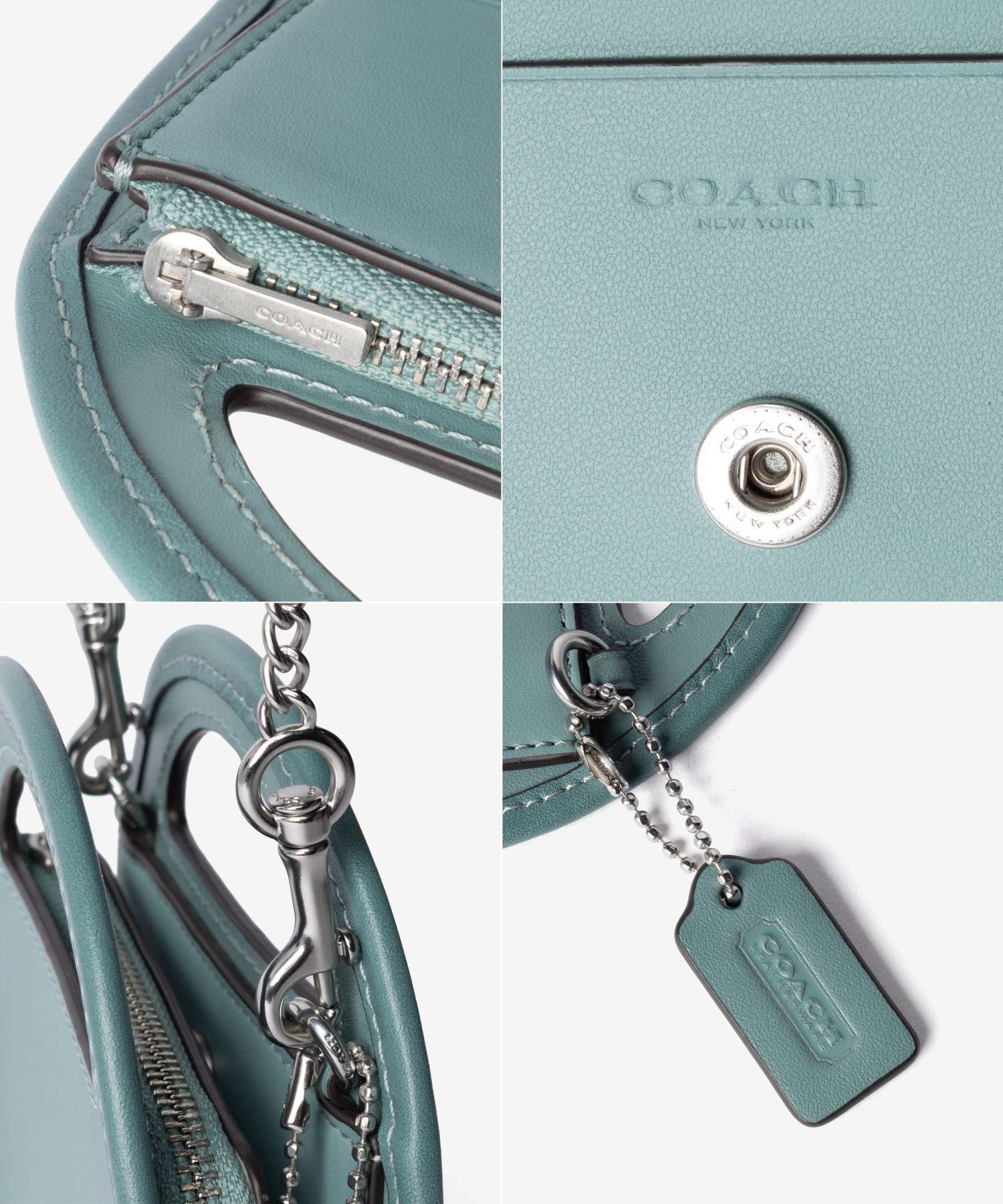コーチ COACH TOP HANDLE CARD CASE トップ ハンドル カードケース CT879 チェーンウォレット コインケース 小銭入れ レディース 財布 小物