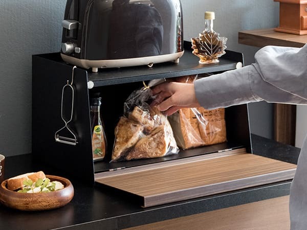 キッチン収納 オシャレ ブレットケース おしゃれ パンケース 大容量 ブレッドボックス パンカバー 食パン ブレッド缶 引き出し 台所収納 スパイス 調味料ケース あす楽 ブレッドケース TEER ティール 幅39×奥行き27×高さ23cm 新生活