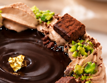 NEW チョコレートケーキ 4号 半解凍でとろける(室温で半解凍していただくと、外はふんわり、中はひんやりとした食感をお楽しみいただけます)濃厚クーベルチュールチョコ バースデーケーキ お誕生日ケーキ #ふわひん純生ショコラ