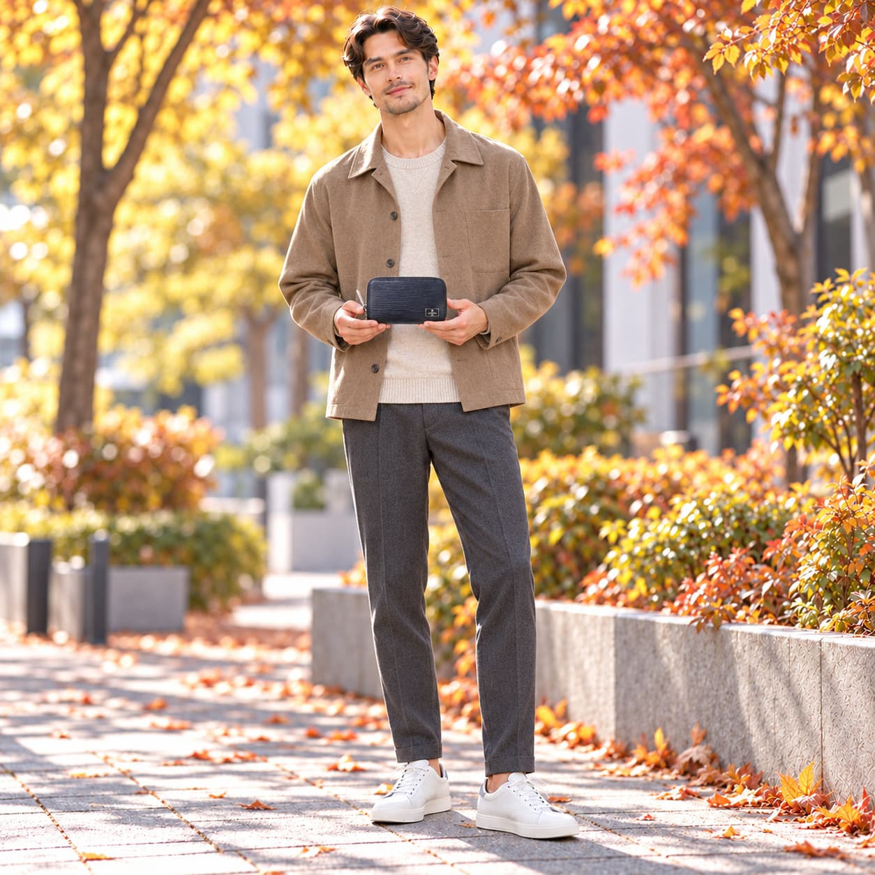 LANVINenBlue ランバンオンブルー ロングウォレット 財布 ウォレット アドニス 長財布  メンズ 普段使い 牛革 レザー