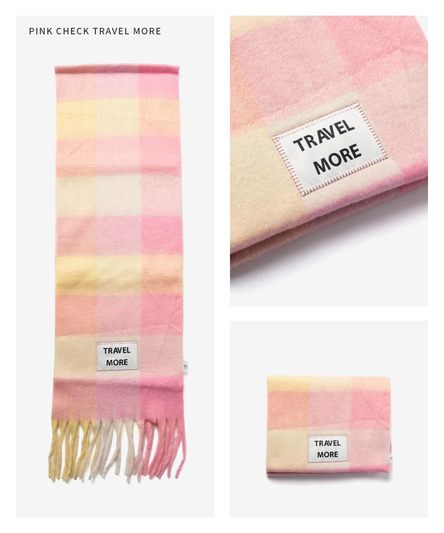 【正規品】 バーブ トゥ ドゥ VERB TO DO SCARF マフラー C-SCARF スカーフ レディース チェック 大判 フリンジ ファッション小物
