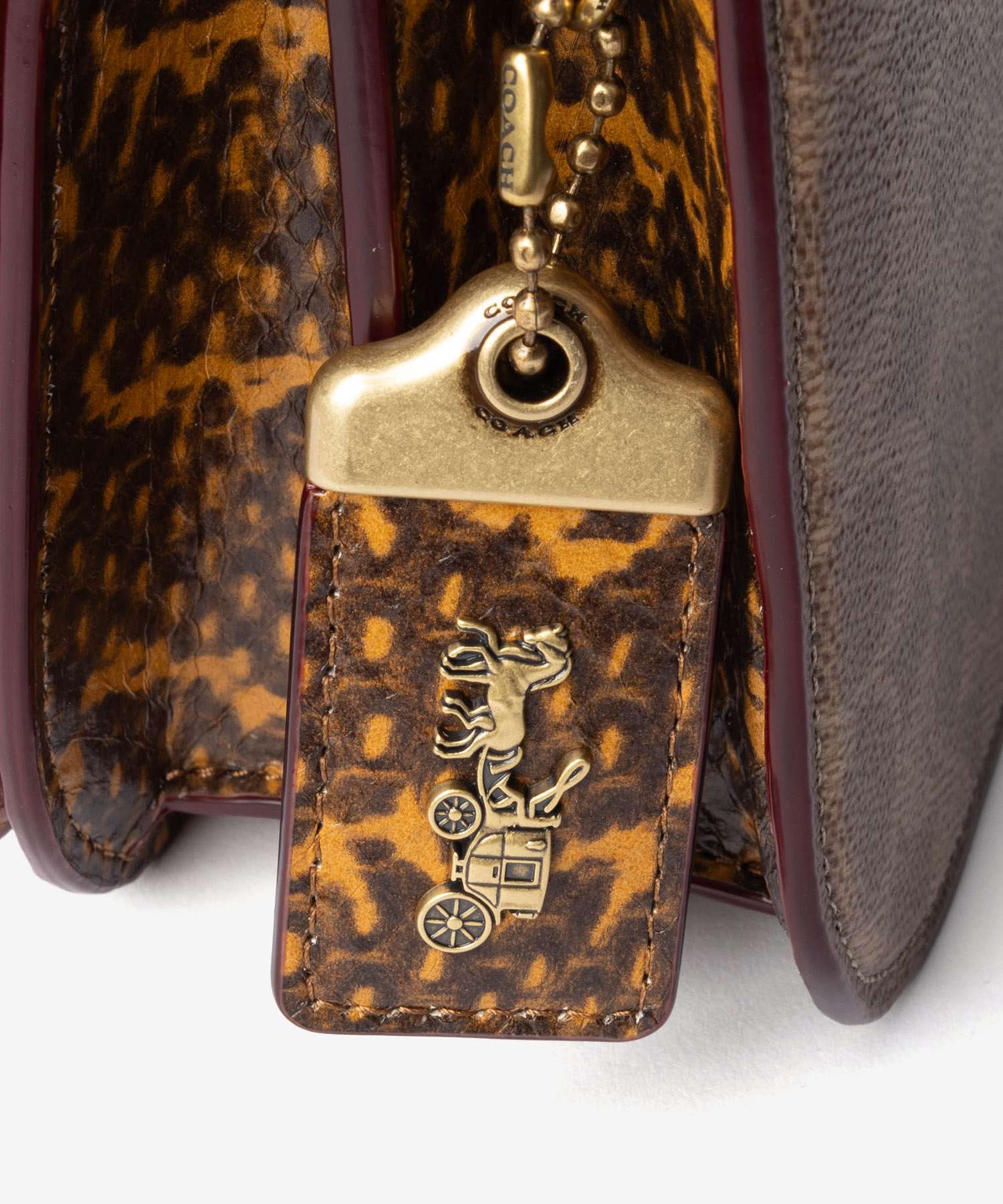 コーチ COACH IDOL BAG アイドル バッグ シグネチャー キャンバス スネークスキン ディテール CM551 ショルダーバッグ ハンドバッグ レディース バッグ