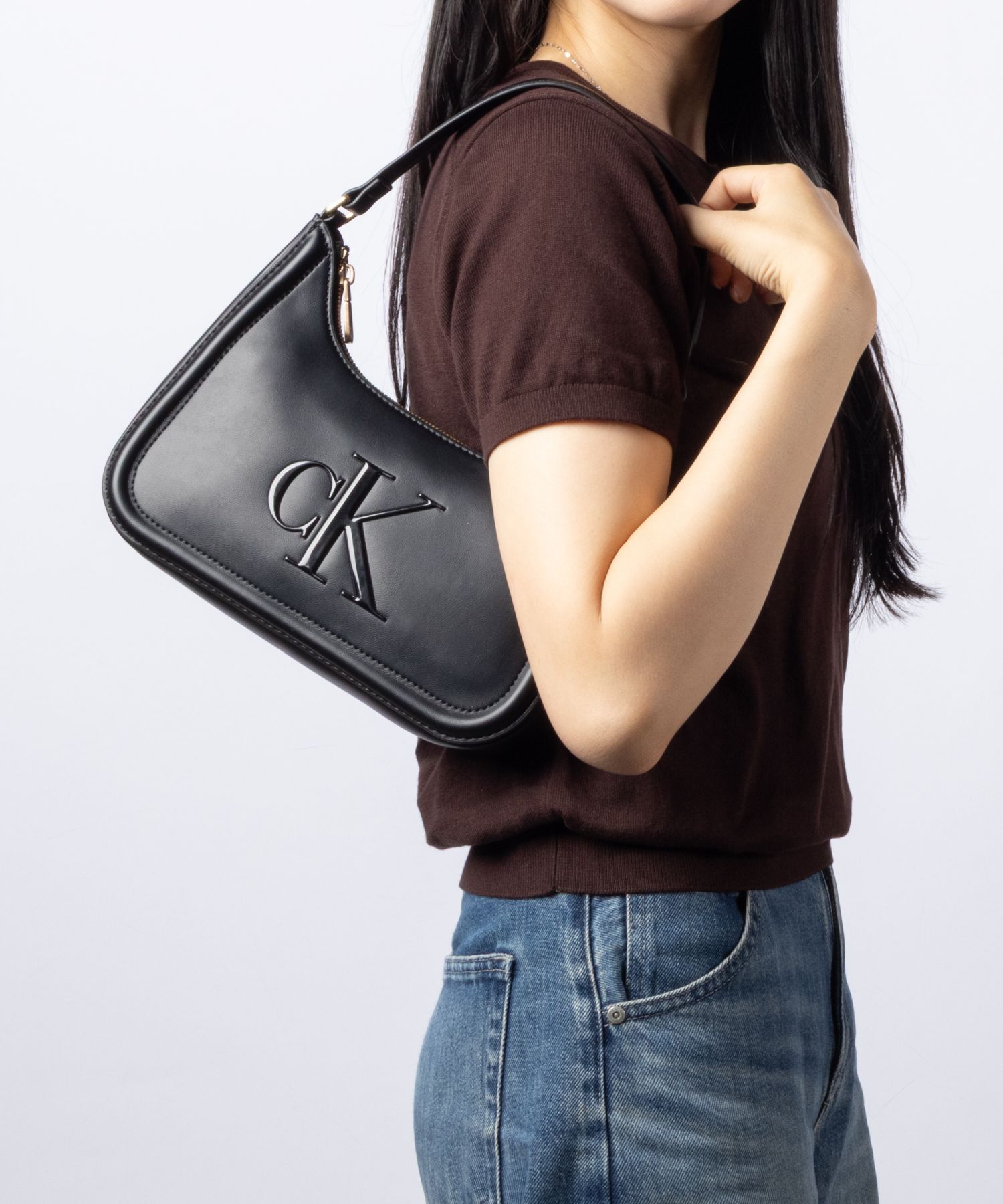 カルバンクライン Calvin Klein RAISED CK SMALL SHOULDER BAG レイズド CK ショルダーバッグ LV04F3230G ショルダーバッグ ハンドバッグ レディース