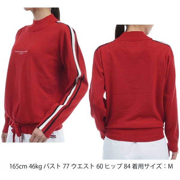 トミーヒルフィガー ゴルフ レディース トリコライン ハイネックセーター TOMMY HILFIGER GOLF THLA471 秋冬モデル お誕生日祝い お祝い 記念品 30代 40代 50代 60代 母の日 お母さん 還暦祝い 敬老の日 彼女 人気プレゼント プレゼント