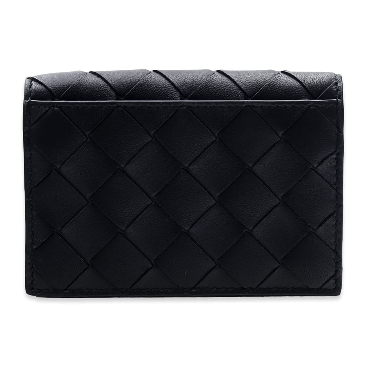 ボッテガヴェネタ BOTTEGA VENETA カードケース 名刺入れ メンズ レディース イントレチャート 本革 レザー ブラック 黒 スナップボタン ビジネスカードケース 667141 V3UH2 8425