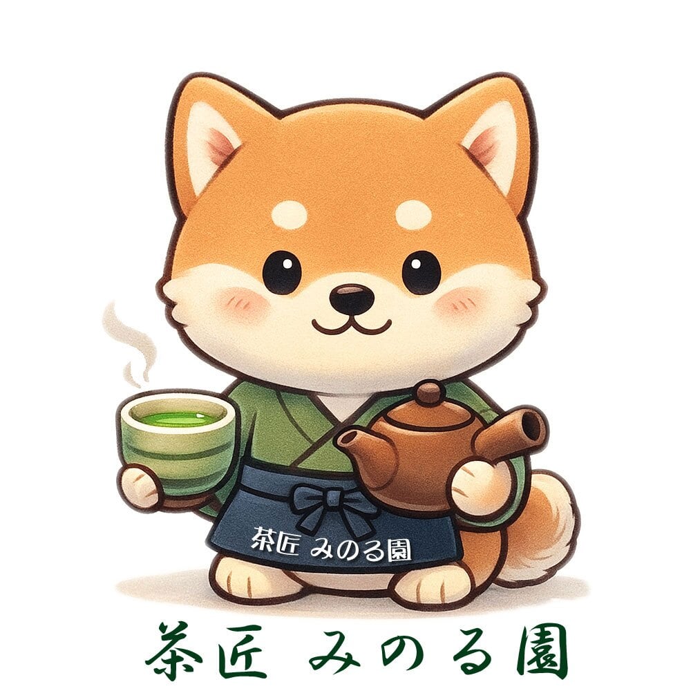 抹茶やお茶と茶道具の茶匠みのる園のロゴ