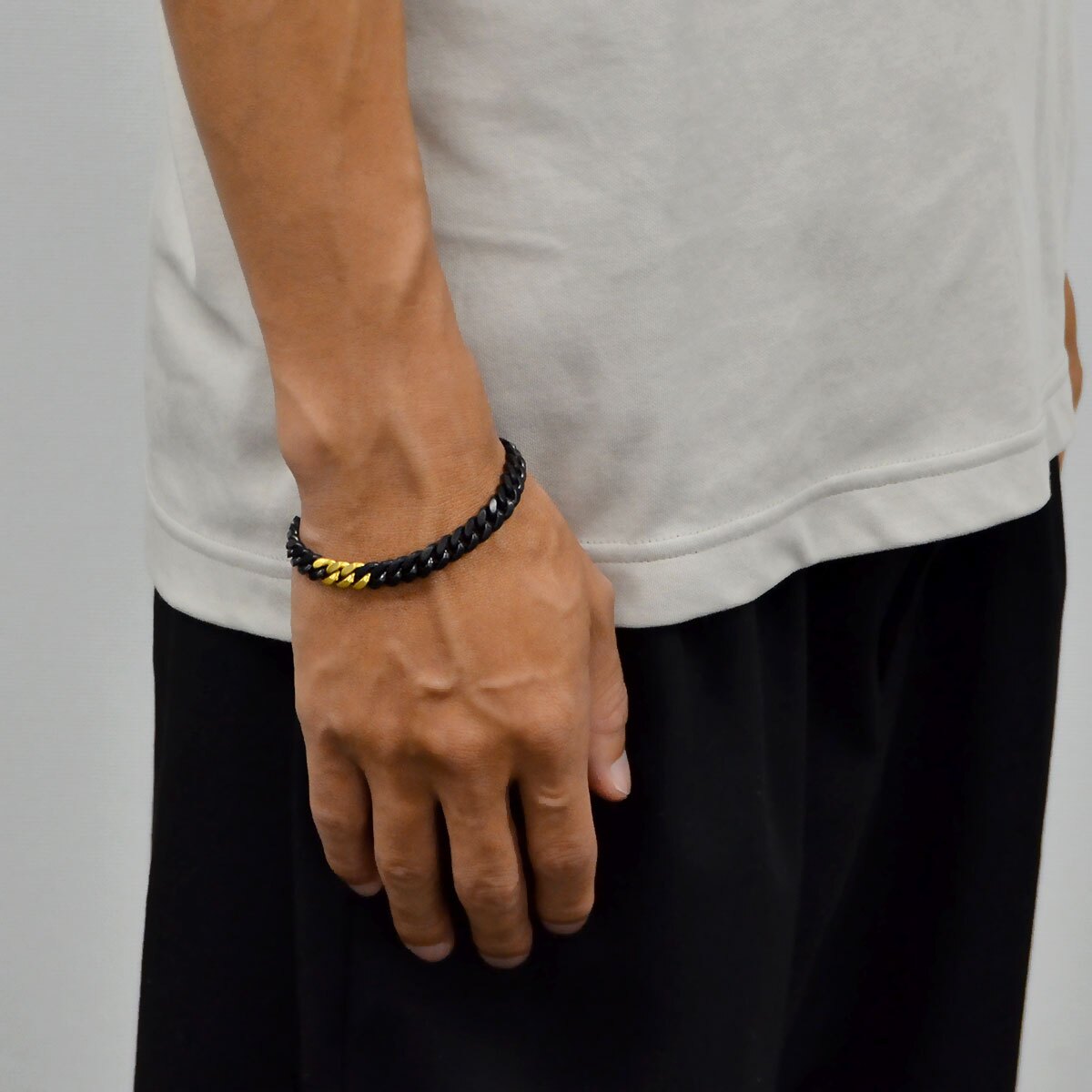 ステンレスブレスレット DELUXE  メンズ 彼氏 男性 誕生日プレゼント ギフト