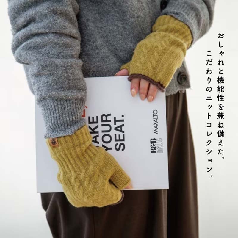 手袋 レディース 指なし 日本製 アームウォーマー フィンガーレスグローブ 日本製 ハンドウォーマー レディース メンズ 男女兼用 ミトン スマホ対応 おしゃれ スマホ手袋 グローブ シュークリーム糸 北欧 無地 あったか 暖かい 指開き かわいい テスタバ