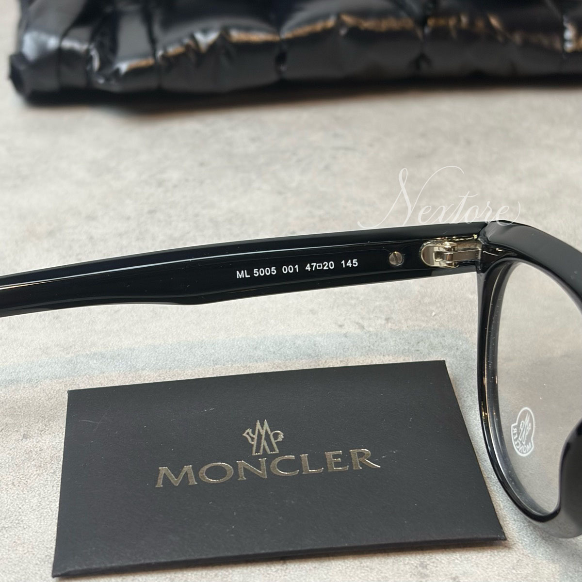 【並行輸入品】【正規品・新品】MONCLER モンクレール ML5005 001 47 イタリア製 クリア サングラス メガネ 眼鏡 メンズ レディース 伊達メガネ ビジネス