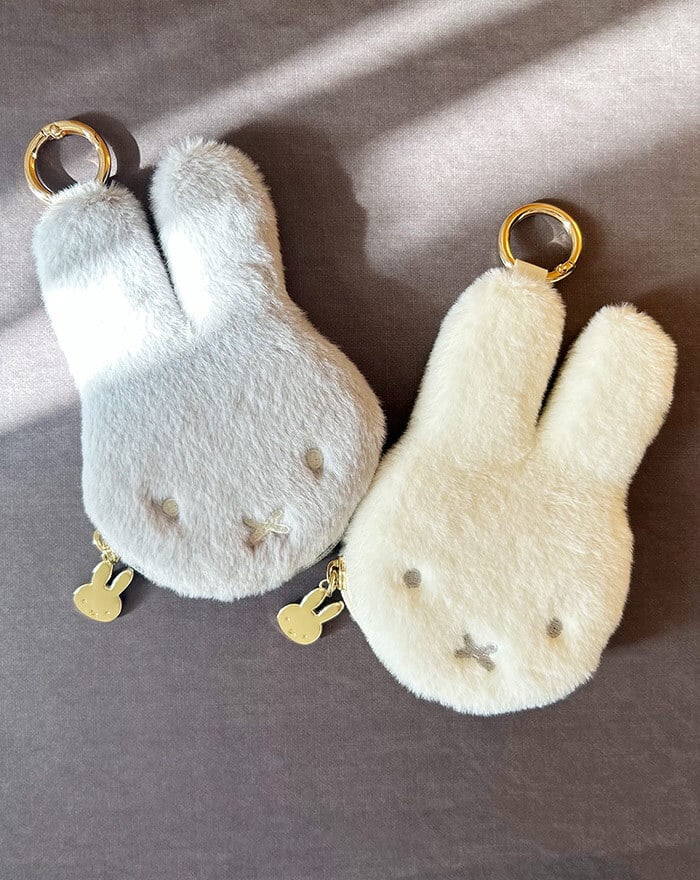 ミッフィー ファー 小銭入れ miffy フェイスシリーズ コインケース フェイス ミッフィーグッズ ミッフィー好き ミニポーチ ポーチ レディース 小物入れ 小物 プチギフト リング付き 子供 大人 ファーポーチ 女の子 プレゼント ギフト 贈り物