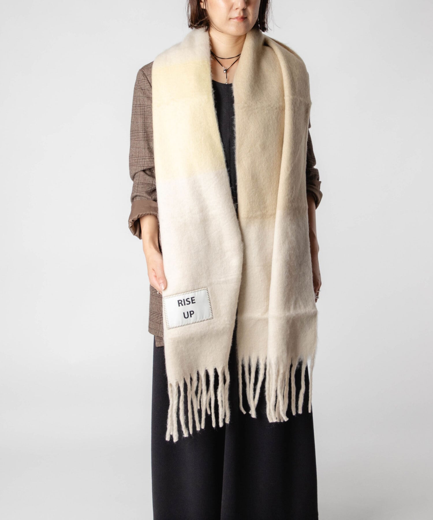 【正規品】 バーブ トゥ ドゥ VERB TO DO SCARF マフラー S-SCARF スカーフ レディース ストライプ 大判 フリンジ ファッション小物