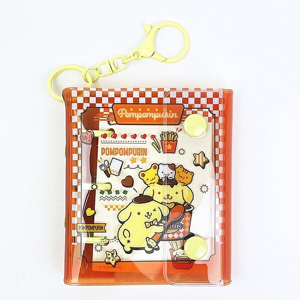 サンリオ ポムポムプリン ミニシールバインダーチャーム キーホルダー 文具 Sanrio