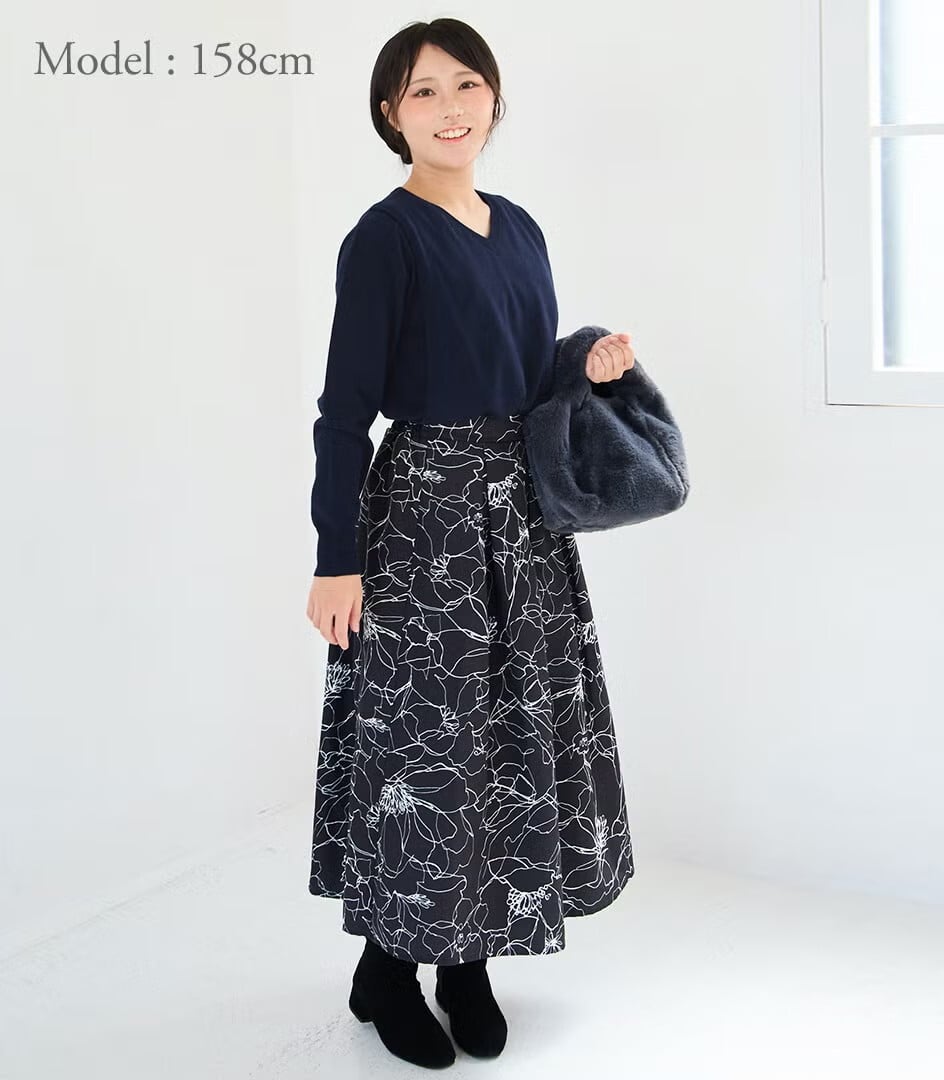 【送料無料】授乳服〈授乳/マタニティ〉Vネックニットトップス