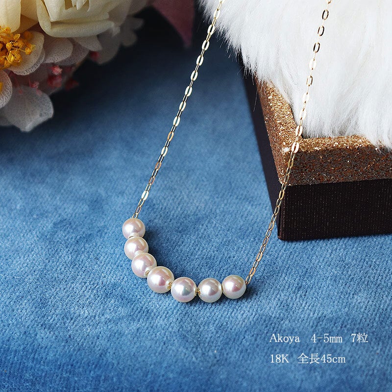 真珠 ネックレス あこや真珠 akoya K18 ベビーパール pearl 4-5mm/6-7mm 母の日 プレゼント 結婚式 ワンピース あこや アコヤ真珠 本真珠 あこやパール パール Y字 シンプル かわいい 令和