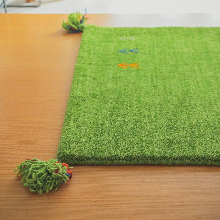 ラグ カーペット マット 玄関 玄関マット おしゃれ 40x60cm シンプルギャッベマット HOT対応 アヤカ 北欧 モダン シンプル デザイン かわいい かっこいい ギャッベ インド製 ホット 床暖 OK 送料無料 手織り 肌触り