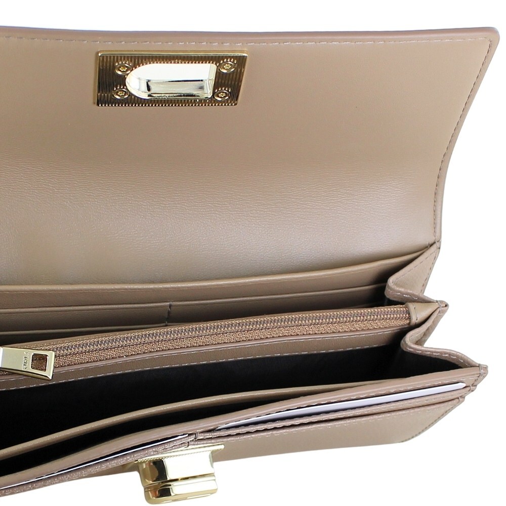 フルラ 長財布 グレージュ ゴールド金具 レディース レザー 本革 FURLA 財布 かぶせ式 かわいい おしゃれ 女性 誕生日 プレゼント ギフトにも最適 成人 卒業 入学