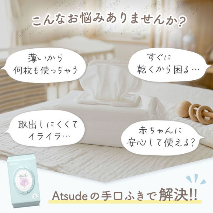 手口ふき 12個セット 90枚 × 12個 セット WT004