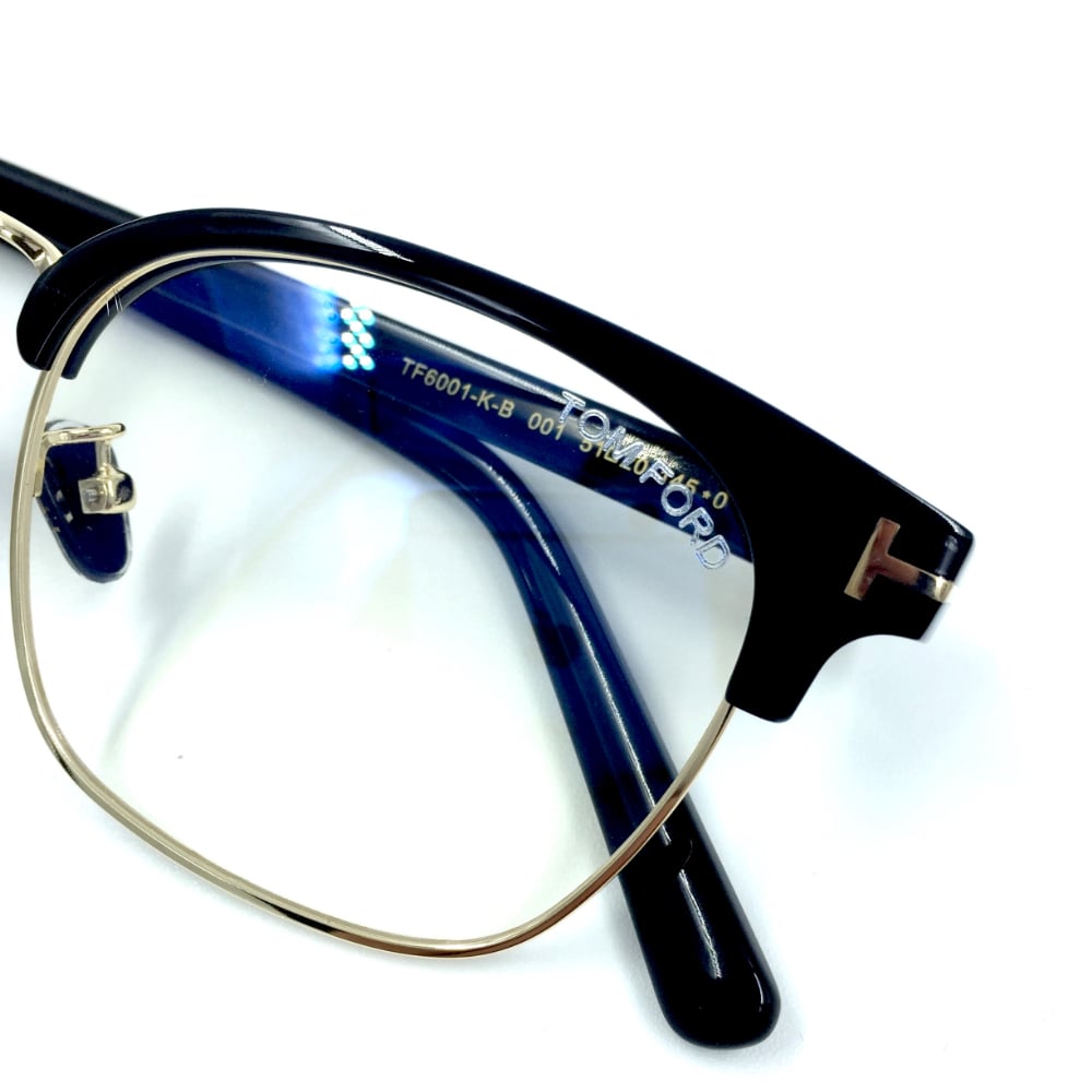 TOM FORD トムフォード メガネフレームTF6001-K-B アジアンフィットモデル Black/Gold｜男性向けギフト 彼氏へのプレゼント 父の日 誕生日 上司や同僚への贈り物 記念日や就職祝いに最適｜高級ブランドアイウェア 新品未使用 ラッピング対応 送料無料 専用ケース付