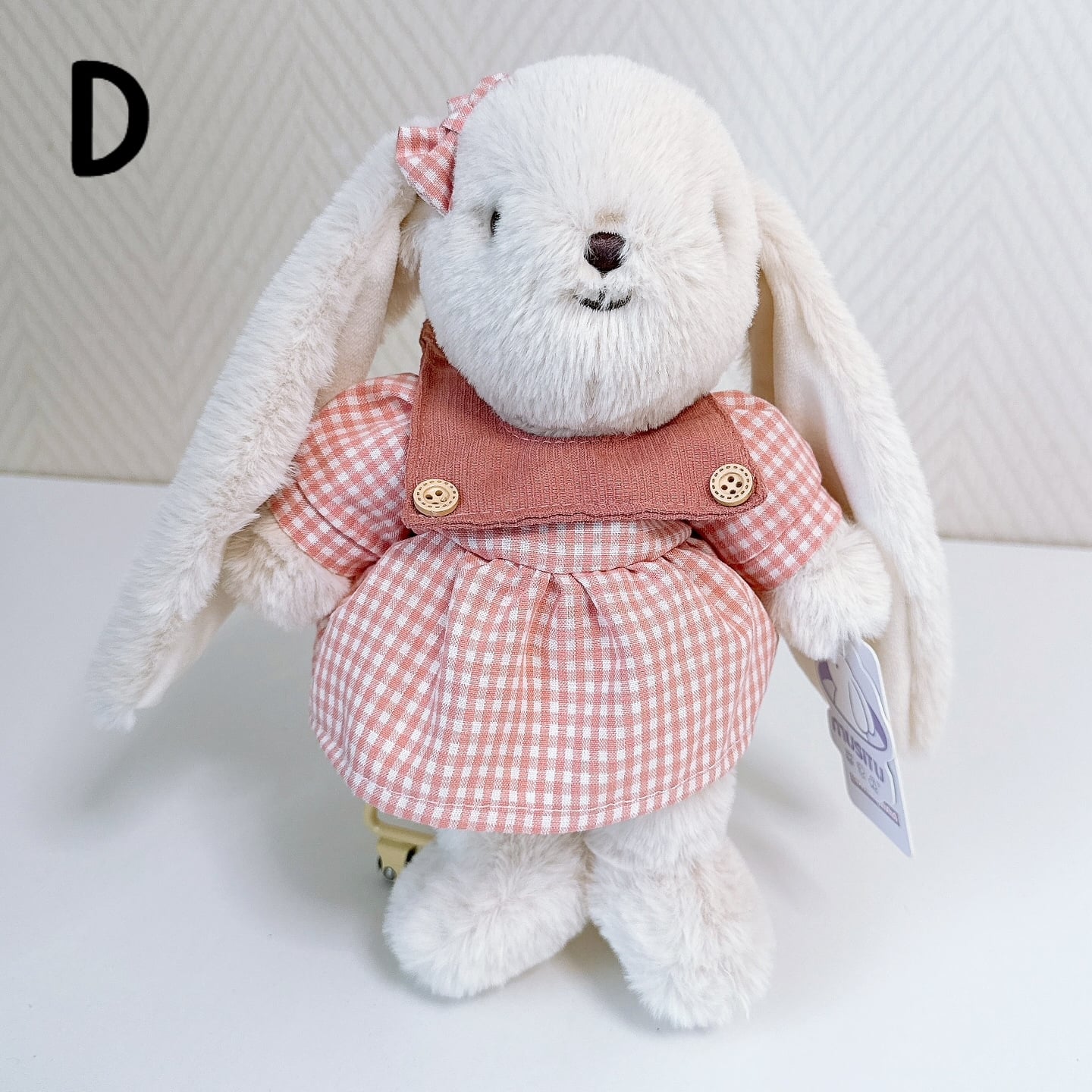 27CM うさぎ ぬいぐるみ ロングイヤー 着せ替え風 6種類 ドレス パジャマ オーバーオール ふわふわ アニマル 人形 かわいい インテリア おもちゃ 子供 女の子 誕生日 プレゼント ギフト