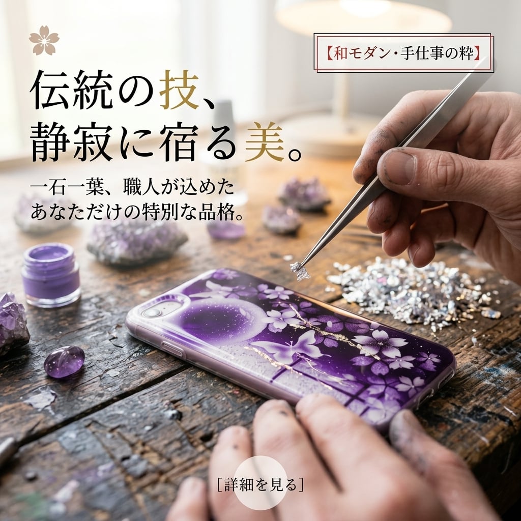 【全機種対応】スマホケース『雨』名入れ 送料無料 和柄 和風 桜 職人 伝統工芸 ハンドメイド ハードケース 手帳型 iPhone 17 Xperia AQUOS Android 各機種対応