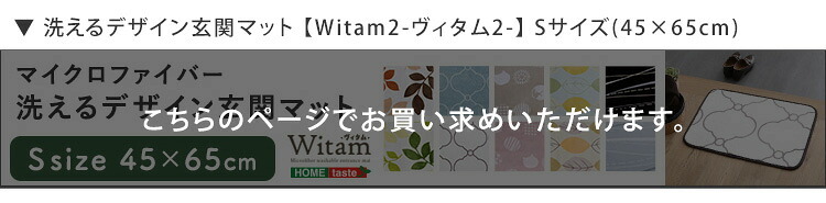 ラグ カーペット 洗えるデザイン玄関マット 45×65cm 【ヴィタム2-Witam2-】