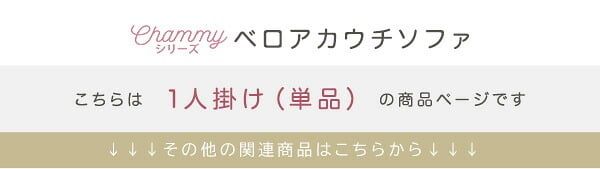 ソファ 座椅子 大人かわいいインテリア ベロアカウチ 1人掛け SH-07-OKBA1P--GYBR グレー&ブラウン ホームテイスト カウチ 一人掛け 一人用 1人用 かわいい おしゃれ ベロア コンパクト 高級感