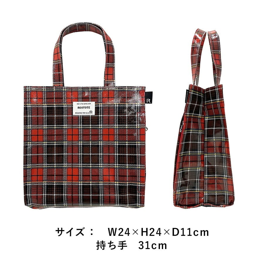 【ROOTOTE】 1290 EU. スクエア.ラミネートーN トートバッグ ミニトートバッグ 小さめ レディース 軽量 おしゃれ シンプル カジュアル プレゼント グリーン