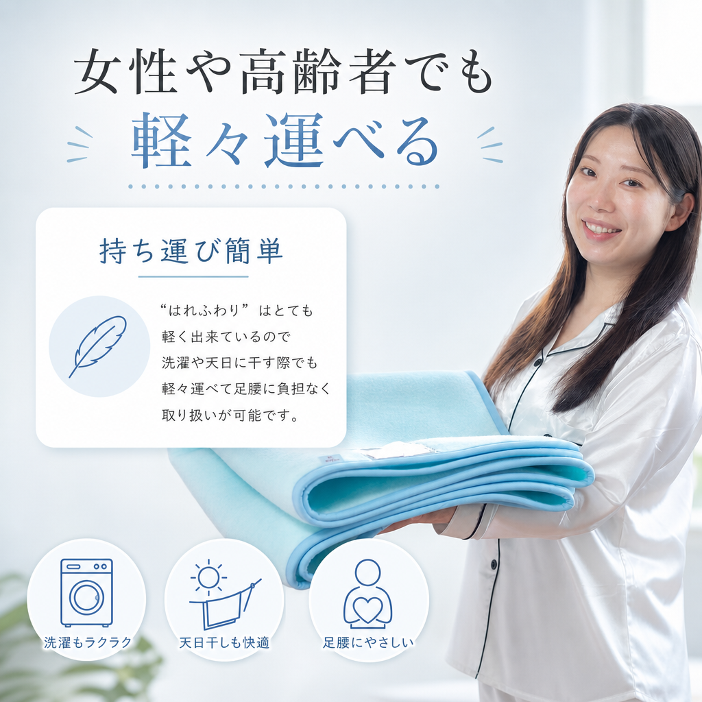 【送料無料】【ギフトラッピング無料】ベッドやふとんの下に敷くだけ湿気対策！丸洗いできる国産ダニ除け除湿マット♪ はれふわり シングル（90×180cm）【防ダニ/防カビ/消臭/除湿/丸洗いOK/日本製】